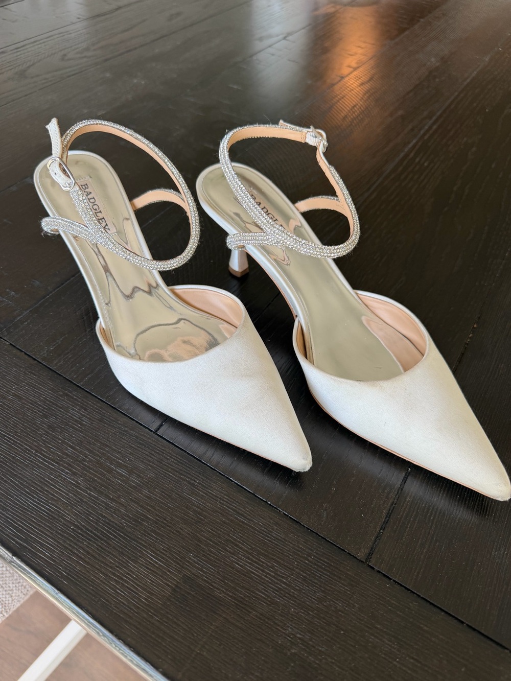 Badgley Mischka Autumn Pointed Toe Ankle Strap Women’s Pump